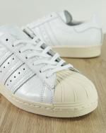  Adidas Originals Trefoil Scarpe Sportive Sneakers Superstar 80S FTWR Bianco 