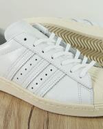  Adidas Originals Trefoil Scarpe Sportive Sneakers Superstar 80S FTWR Bianco 