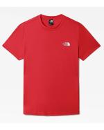  Maglia Allenamento Training T-shirt UOMO The North Face REAXION RED BOX TE 