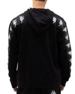 Hoodie Pullover kappa Banda 222 10 Lirt Brushed cotton Man black