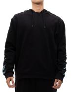 Hoodie Pullover kappa Banda 222 10 Lirt Brushed cotton Man black