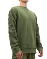 Crewneck sweatshirt Pullover kappa Banda 222 10 ENIKO Brushed cotton Man Green Parsley