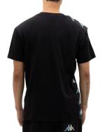 T-Shirt Kappa Banda 222 10 LOVELY Cotton black man short sleeves