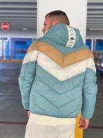 Bomber-Daunenjacke Kappa AMARITO 2 SHORT Türkis Mann