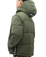 Bomber Down jacket Kappa LENNY 2 SHORT With hood Green man
