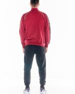  Tuta Intera Completa UOMO Leone 1947 full zip GOLD Rosso Cotone Felpato 
