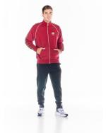  Tuta Intera Completa UOMO Leone 1947 full zip GOLD Rosso Cotone Felpato 