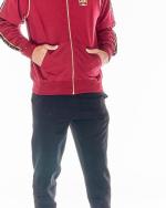  Tuta Intera Completa UOMO Leone 1947 full zip GOLD Rosso Cotone Felpato 