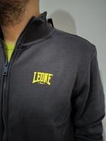  Tuta Intera Completa UOMO Leone 1947 Nero History COTONE Felpato 