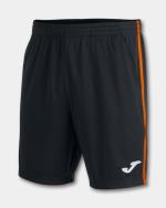 Shorts Joma PADEL TENNIS OPEN III BERMUDA mit Taschen Polyester Mann Schwarz Orange