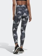 pants leggings Adidas Brand Love 7/8 Tights Running gym Black White WOMAN