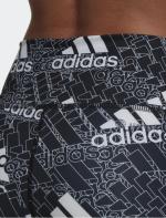 pants leggings Adidas Brand Love 7/8 Tights Running gym Black White WOMAN