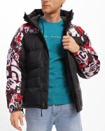 Duvet Jacket The North Face HIMALAYAN DOWN PARKA Hooded Feather D goose man Lavender Fog Cole Navin Halfdome Print