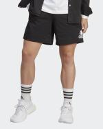  Pantaloncini Shorts UOMO Adidas Nero Cotone Jersey Big Logo Single Jersey 