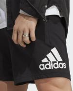  Pantaloncini Shorts UOMO Adidas Nero Cotone Jersey Big Logo Single Jersey 