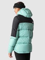  Piumino Giubbino DONNA The North Face Verde DIABLO Hoodie Piuma d oca 