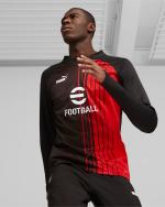 Trainings-sweatshirt Ac Mailand Puma Stadium Pre match Sweat herren polyester Rot Schwarz 2023