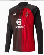 Trainings-sweatshirt Ac Mailand Puma Stadium Pre match Sweat herren polyester Rot Schwarz 2023
