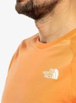 Leisure t-shirt The North Face TEE DUSTYCORALOR Cotton short sleeves Man Orange