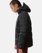 Down Jacket Jacket The North Face DIABLO Hooded Goose Feather WOMAN BLACK