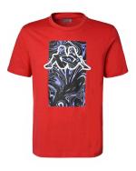  T-shirt maglia maglietta UOMO Kappa Banda 222 Rosso LOGO EZIO Cotone 