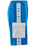 Bermudashorts kappa Banda 222 SANCIO Herren gebürstete Baumwolle mit Taschen Blue Smurf-Grey
