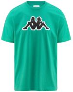 T-shirt maglia maglietta UOMO Kappa Verde LOGO ZOBI Cotone 