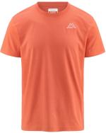  T-shirt maglia maglietta UOMO Kappa Arancione Camelia Cotone Logo Cafers 