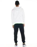  Tuta Intera Completa UOMO Leone 1947 Sporty Fluo Hoodie Bianco Verde nero 
