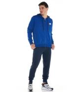  Tuta Intera Completa UOMO Leone 1947 Sporty Fluo Hoodie Blu Royal con tasche 