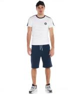 Complete leisure kit Man set t-shirt bermuda Academy 1947 OPTIC WHITE/NAVY BLUE