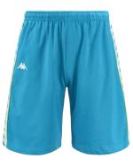  Pantaloncini Shorts UOMO Kappa Banda 222 TREADSI Azzurro Poliestere Cotone 