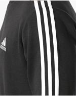  Felpa Sportiva pullover girocollo UOMO Adidas Nero cotone Sportswear lifestyle 