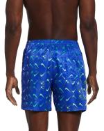 Badeanzug Meer Schwimmbad Shorts Nike Shorts Swim Volley Swoosh 5 Man Royal