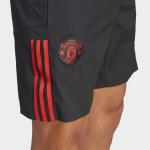 MANCHESTER UNITED MUFC Sports Shorts Adidas Men Tiro 23 Downtime Zip Pockets Microfiber 2023 24 Black