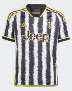  Juventus Adidas Maglia Calcio Ragazzo Bambino Bianco Nero 2023 24 Home 