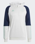 Training Sweatshirt AJAX AMSTERDAM Adidas Training Top Half Zip Hood Man 2023 24 White