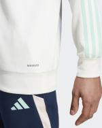 Training Sweatshirt AJAX AMSTERDAM Adidas Training Top Half Zip Hood Man 2023 24 White