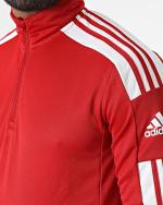  Felpa Allenamento Training Top UOMO Adidas Rosso Squadra 21 Mezza zip 