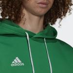  Felpa Cappuccio Hoodie UOMO Adidas Verde ENTRADA 22 SWEAT con tasche 