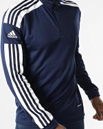  Felpa Allenamento Training Top UOMO Adidas Blu Squadra 21 Mezza zip 