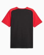 Freizeit-T-Shirt AC MILAN Puma CASUALS Rundhals-Baumwollmann 2023 24 Schwarz