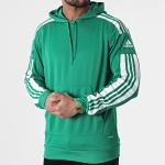  Felpa Cappuccio Hoodie UOMO Adidas Squadra 21 Sweat Verde