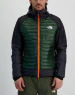  GIACCA imbottita UOMO The North Face Verde Macugnaga Hybrid con TASCHE a ZIP 