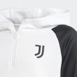  Juventus Adidas Felpa Allenamento Training top Hoodie mezza zip Bianco 2023 24 