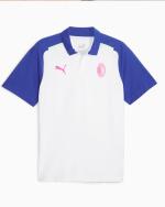 Polo shirt Ac Milan Puma CASUALS Cotton short sleeves 2023 24 man White Blue Third