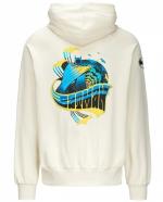 Kappa Authentic Zefiro Warner Bros Batman Pullover Hoodie aus gebürsteter Baumwolle, Herren, Beige