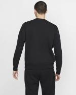 Nike Pullover Crew Club Fleece Black Cotton Crewneck Sweatshirt