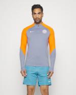  Inter fc Nike Felpa Allenamento Training Drill Top Celeste Mezza zip Third 
