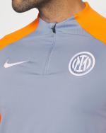  Inter fc Nike Felpa Allenamento Training Drill Top Celeste Mezza zip Third 